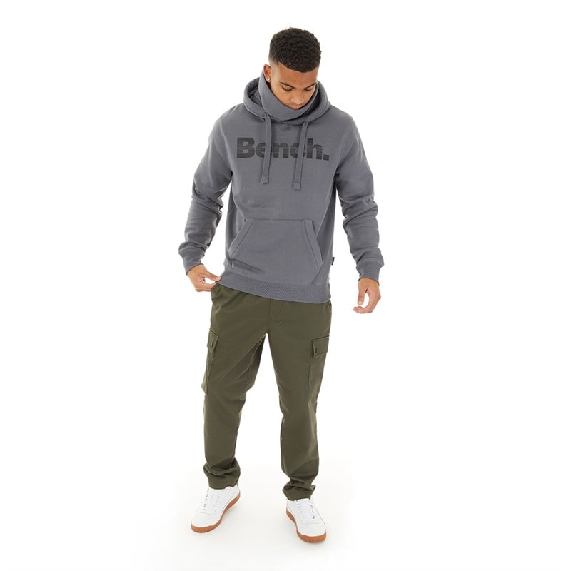 Bench Mens Woosh Hoodie Steel Grey - Image 4