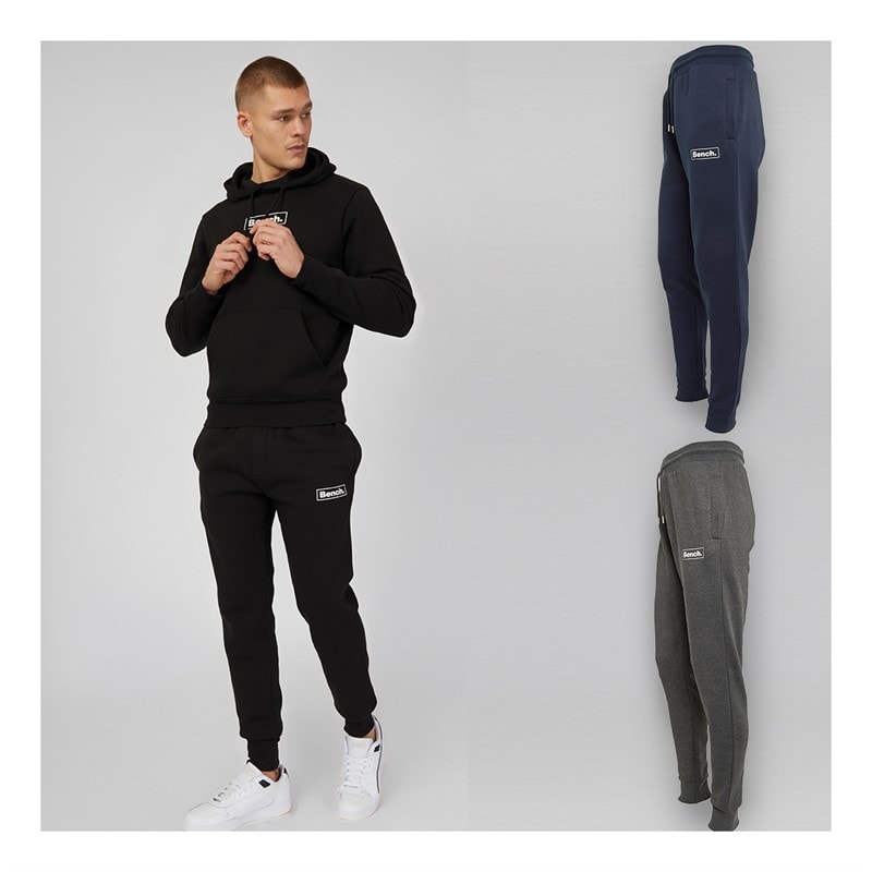 Bench Mens Three Pack Joggers Black/Navy/Charcoal Marl - Image 4