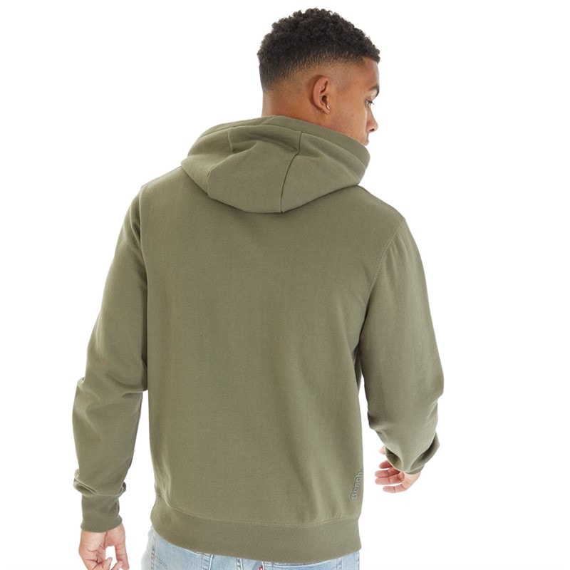 Bench Mens Probert Hoodie Khaki Green - Image 2