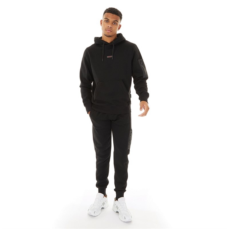 Bench Mens Croster Tracksuit Black - Image 2