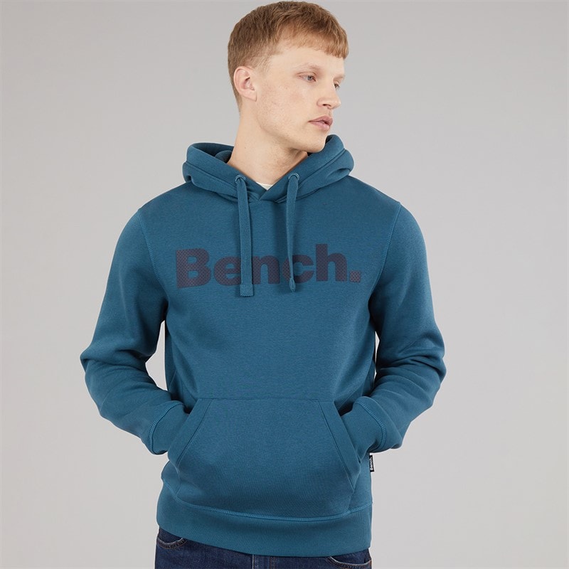 Bench Mens Skinner Spots Hoodie Dusty Teal - Image 1
