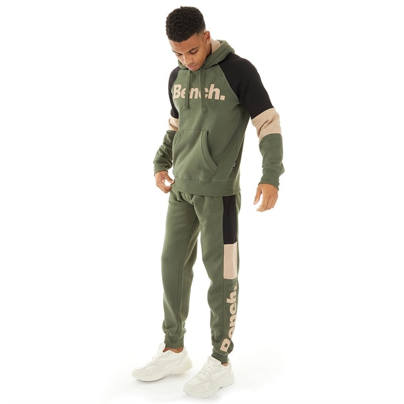 Bench Mens Grenno Tracksuit Khaki - Image 2