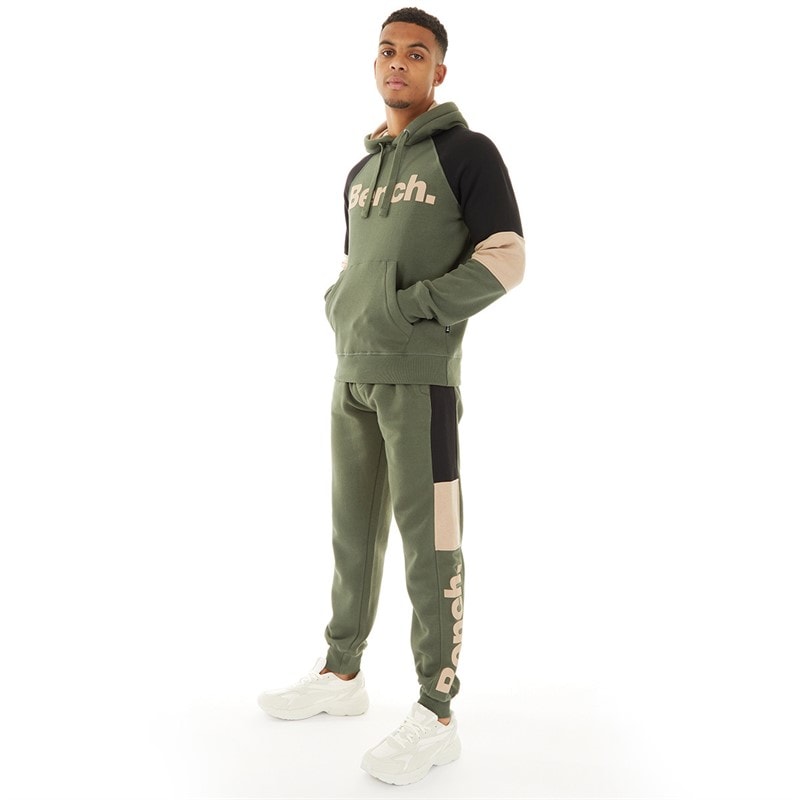 Bench Mens Grenno Tracksuit Khaki - Image 4