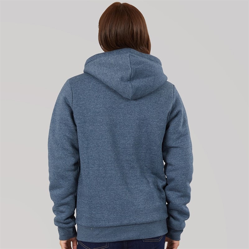 Bench Womens Mintz Teddy Lined Zip Thru Hoodie Navy Marl - Image 2