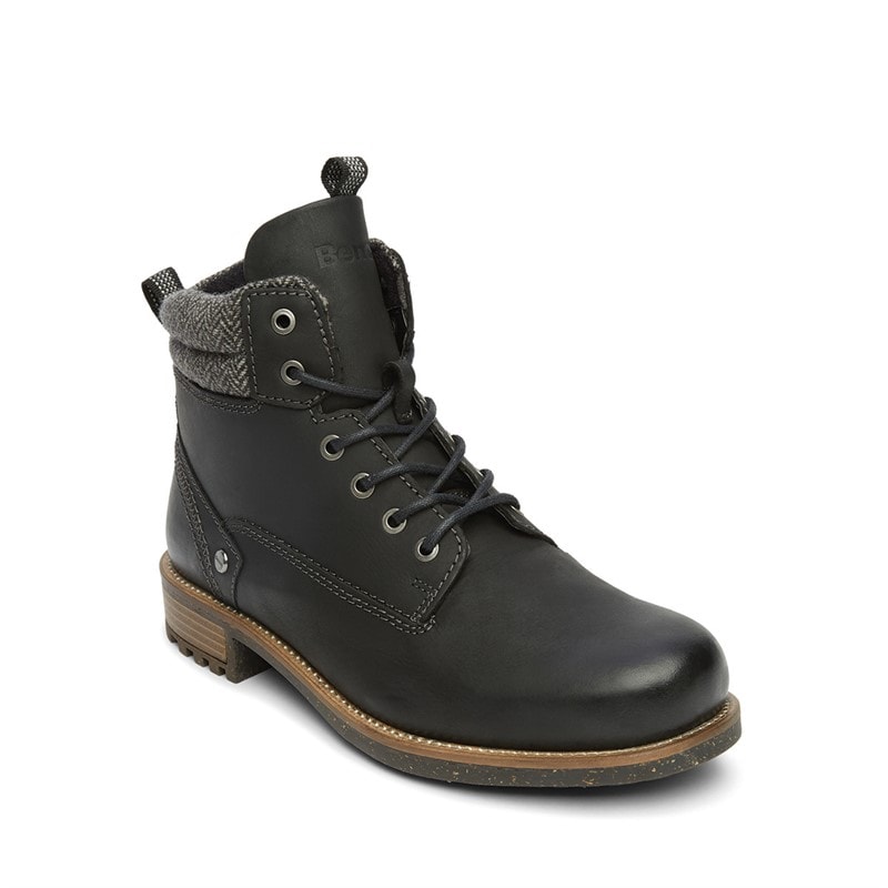 Bench Mens Lever Boots Black - Image 4