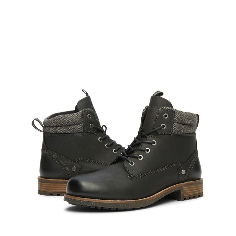 Bench Mens Lever Boots Black - Image 5