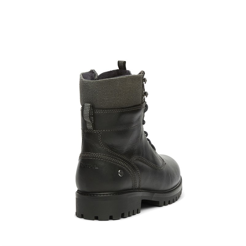Bench Mens Oldham Aviator Boots Black - Image 3