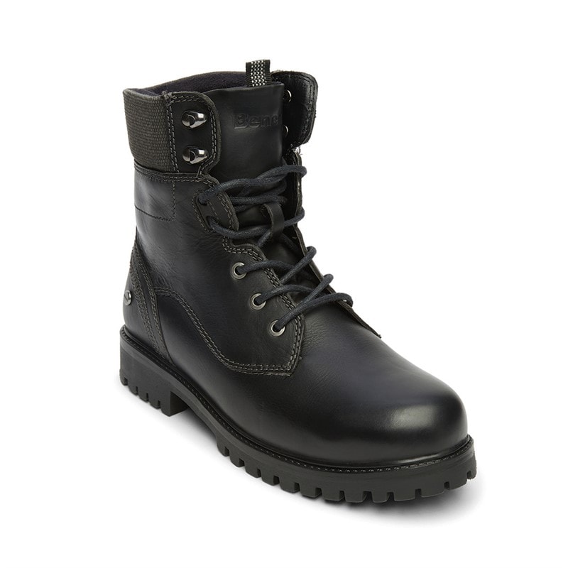 Bench Mens Oldham Aviator Boots Black - Image 4