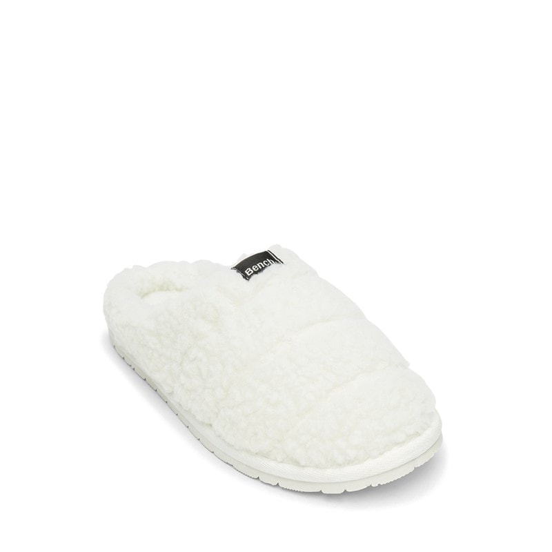 Bench Womens Abbie Mule Slippers Cream - Image 4
