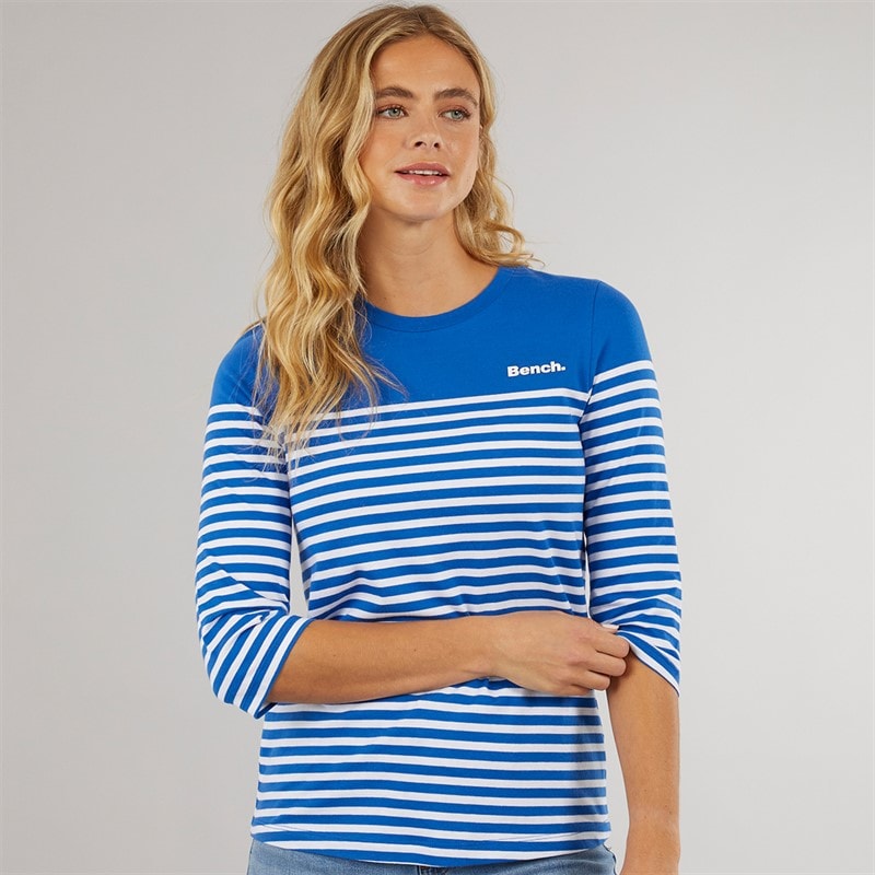Bench Womens Arian T-Shirt Cobalt Blue - Image 3