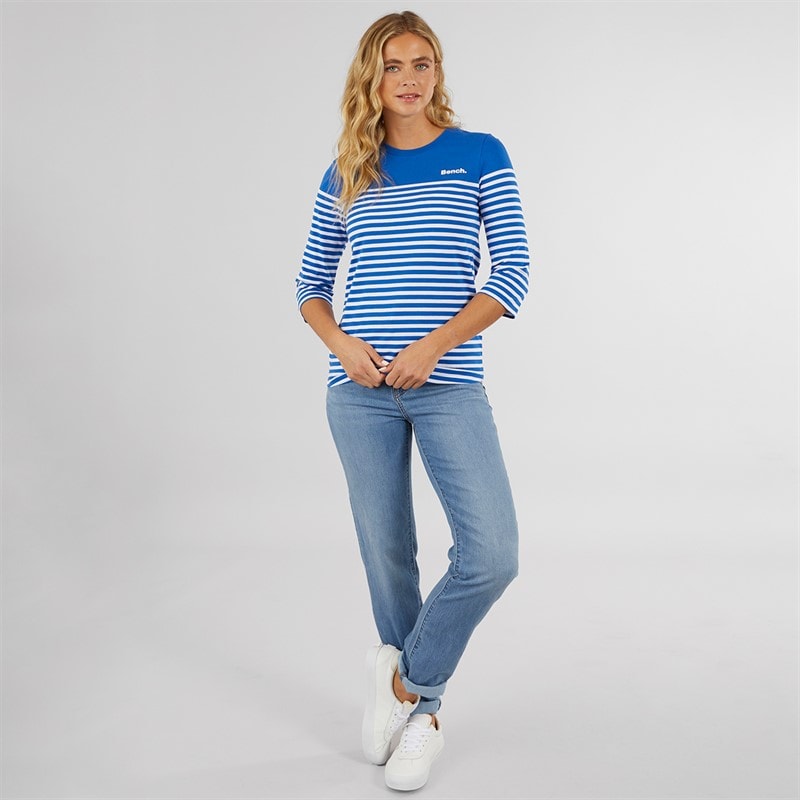 Bench Womens Arian T-Shirt Cobalt Blue - Image 4