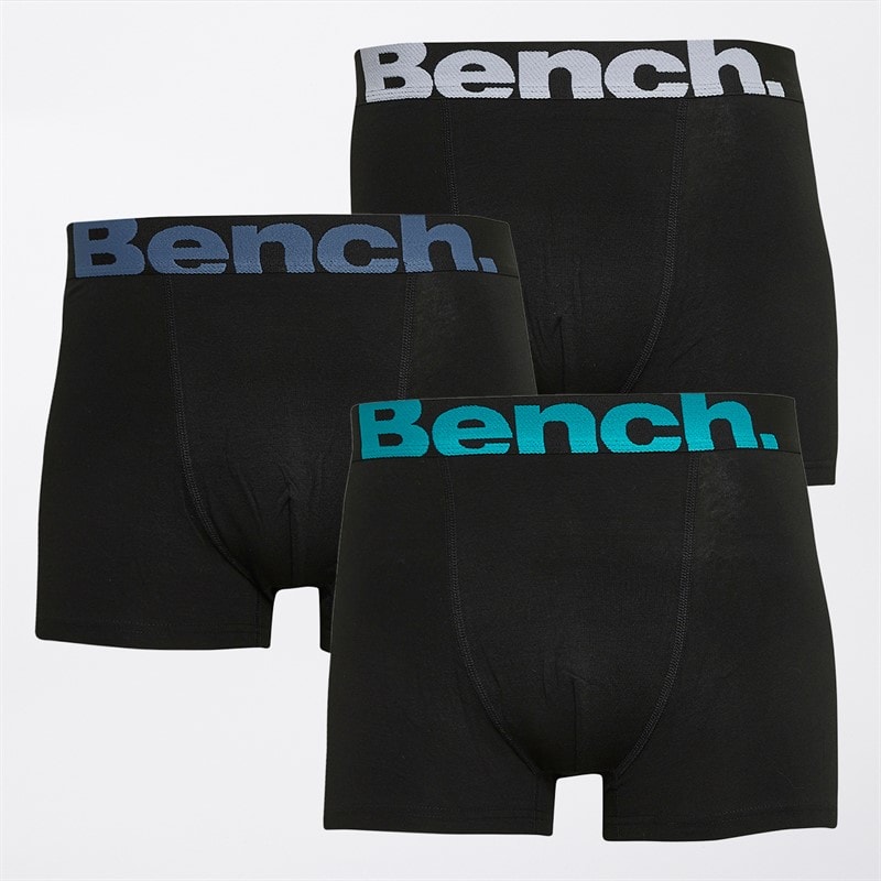 Bench Mens Sudy Three Pack Boxers Black/Multi - Image 1