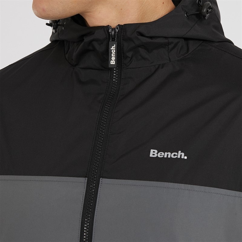 Bench Mens Pixem Jacket Black/Steel Grey - Image 3