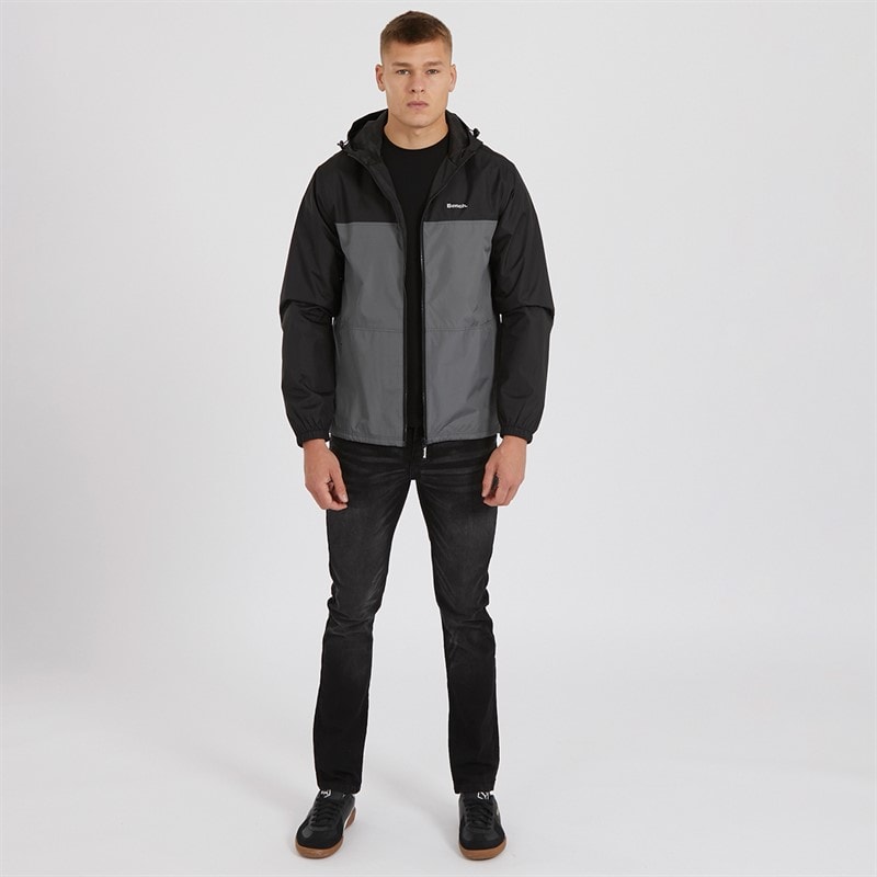 Bench Mens Pixem Jacket Black/Steel Grey - Image 4