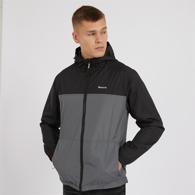 Bench Mens Pixem Jacket Black/Steel Grey - Image 5
