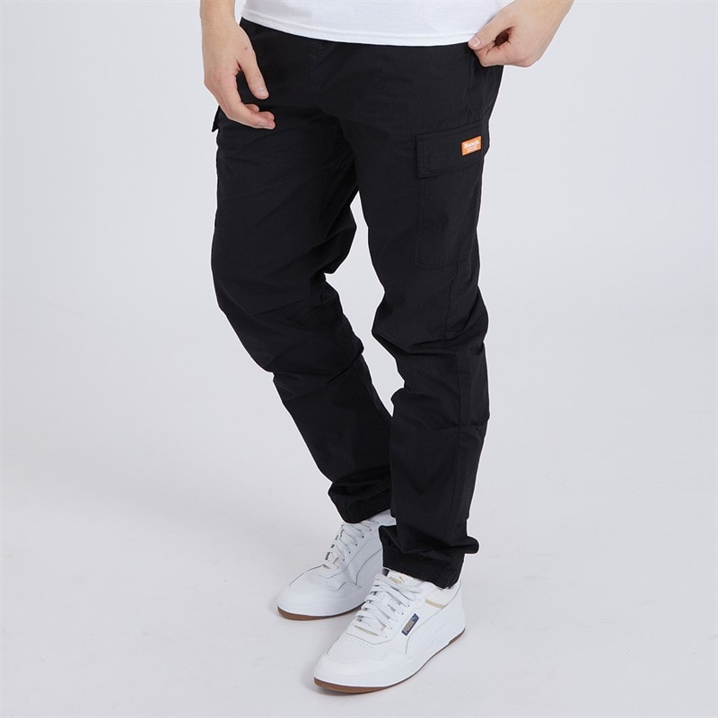 Bench Mens Lewin Cargo Pants Black - Image 1