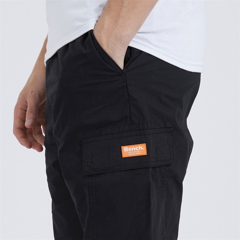 Bench Mens Lewin Cargo Pants Black - Image 3