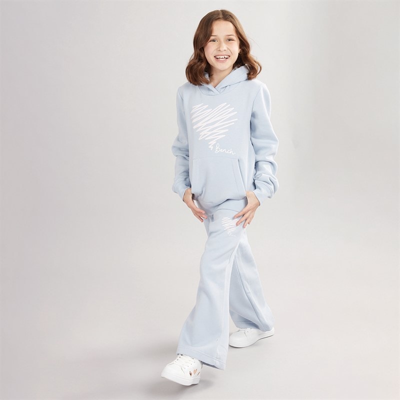 Bench Girls Rosegold Tracksuit Set Light Dusky Blue - Image 4