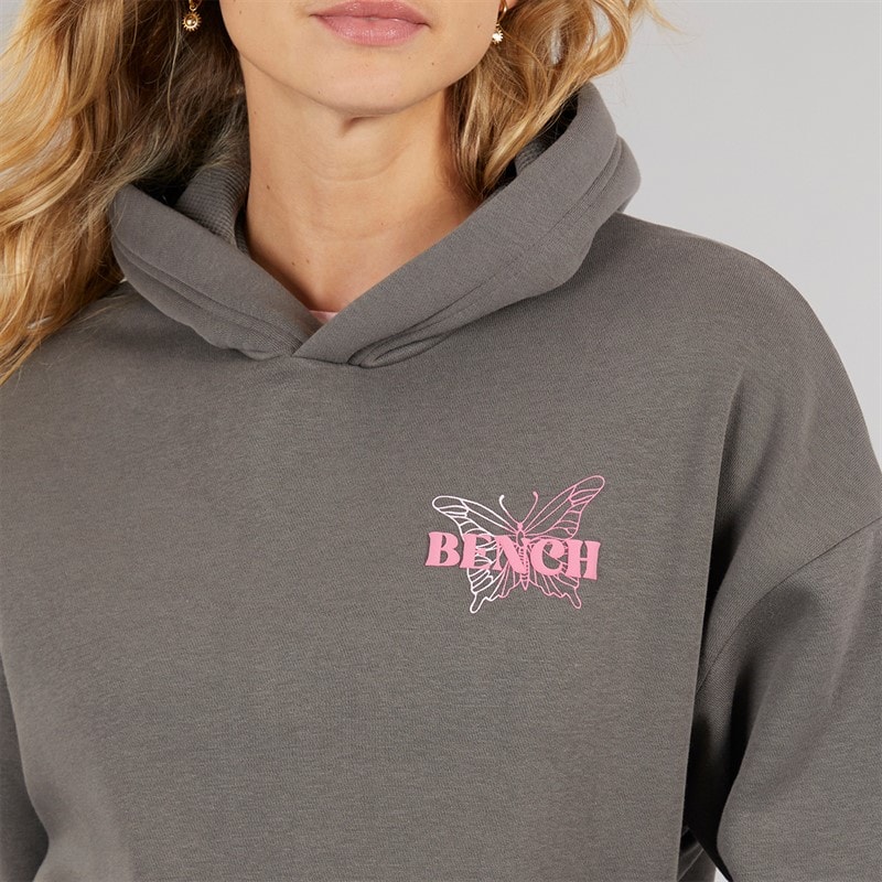 Bench Womens Warly Hoodie Charcoal - Image 5