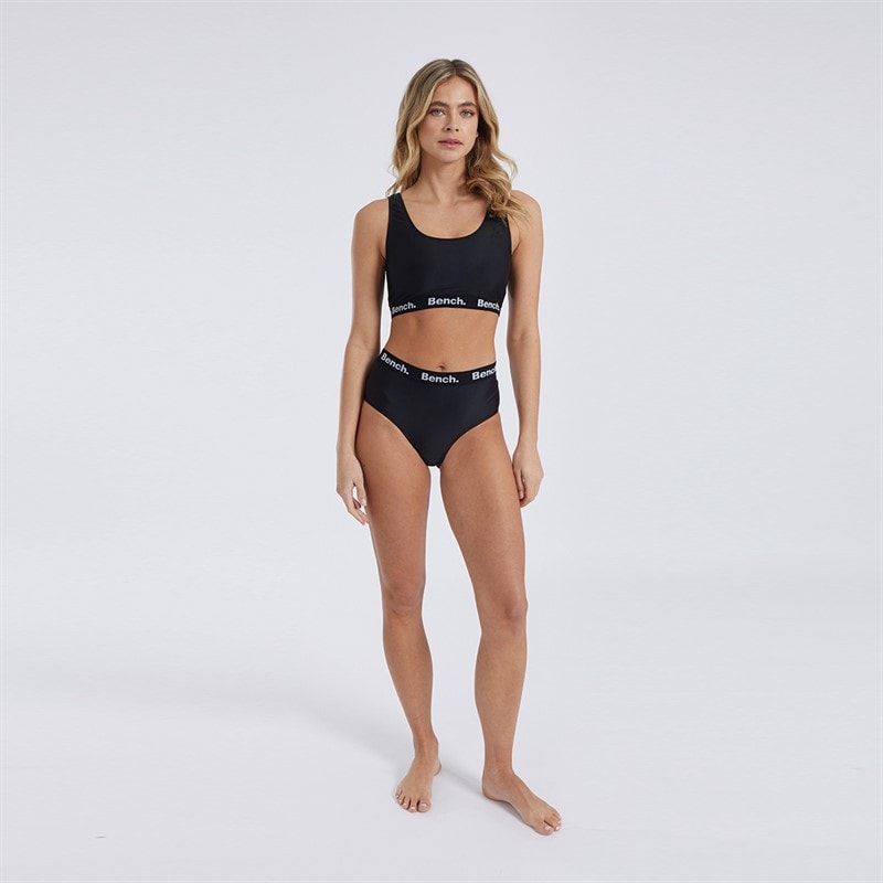 Bench Womens Ayah Crop Bikini Black - Image 4