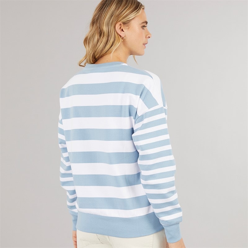 Bench Womens Hannelli Sweatshirt Sky/White - Image 2