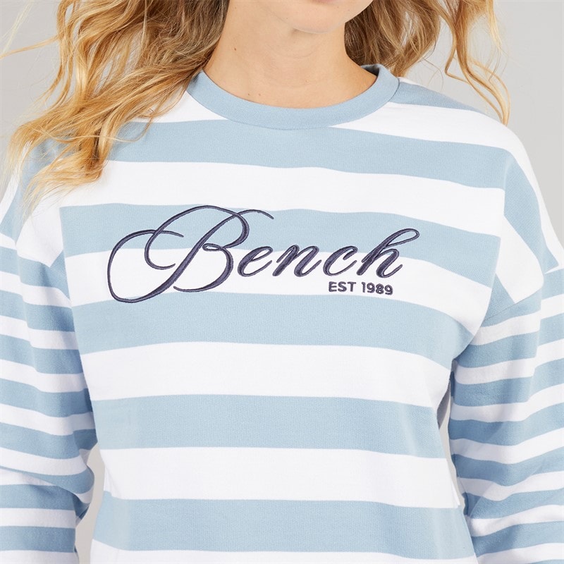Bench Womens Hannelli Sweatshirt Sky/White - Image 3