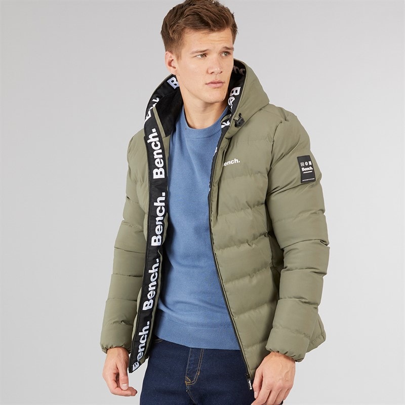 Bench Mens Parrel Jacket Khaki - Image 1