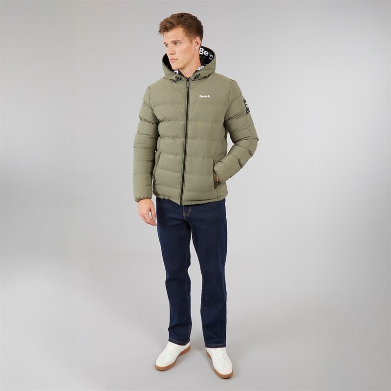 Bench Mens Parrel Jacket Khaki - Image 4