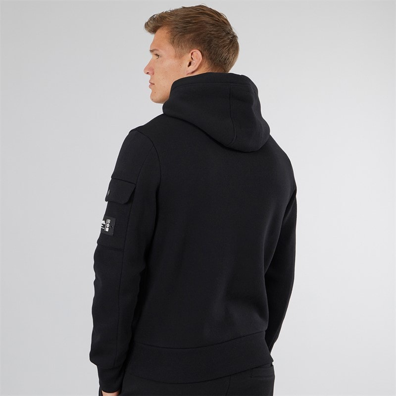Bench Mens Dimora Utility Hoodie Black - Image 2
