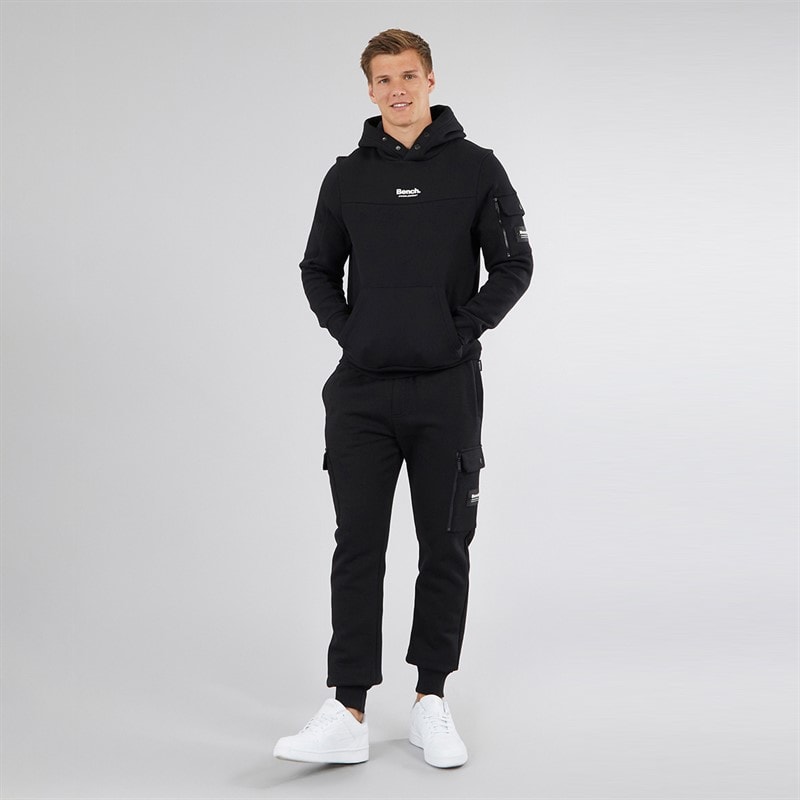 Bench Mens Dimora Utility Hoodie Black - Image 4
