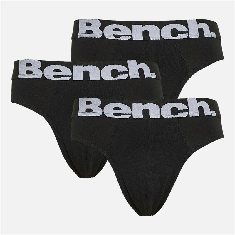 Bench Mens Asner Three Pack Briefs Black/Black/Black