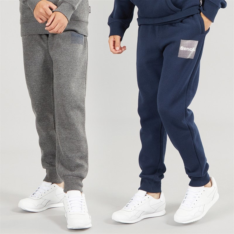 Bench Boys Willroe Two Pack Joggers Navy/Dark Grey - Image 1