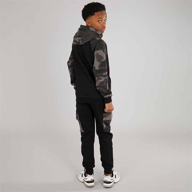 Bench Boys Wixie Tracksuit Black/Camo - Image 2