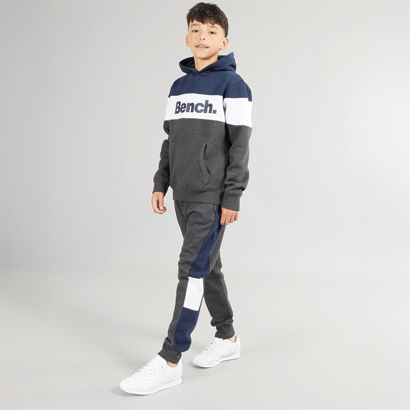 Bench Boys Watplod Tracksuit Charcoal Marl - Image 3
