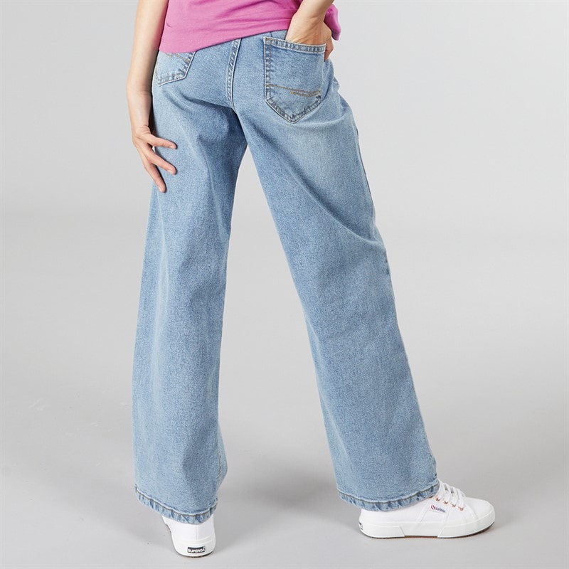 Bench Girls Maxina Wide Jeans Light Wash - Image 2