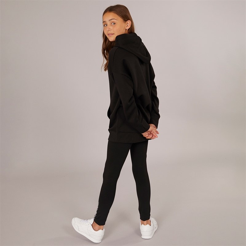 Bench Girls Gilnda Hoodie And Leggings Tracksuit Black - Image 2