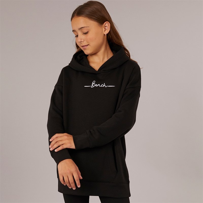 Bench Girls Gilnda Hoodie And Leggings Tracksuit Black - Image 3