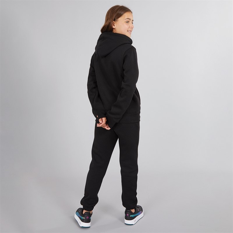Bench Girls Enioa Hoodie And Joggers Tracksuit Black - Image 2