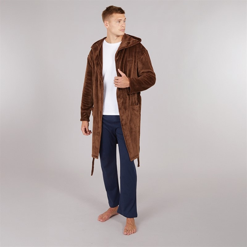 Bench Mens Barrera Dressing Gown Brown - Image 4