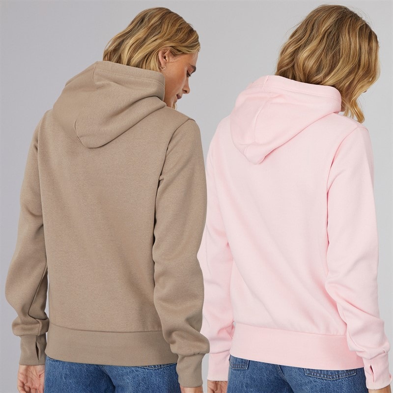 Bench Womens Two Pack Hoodies Light Pink Dark Taupe - Image 2