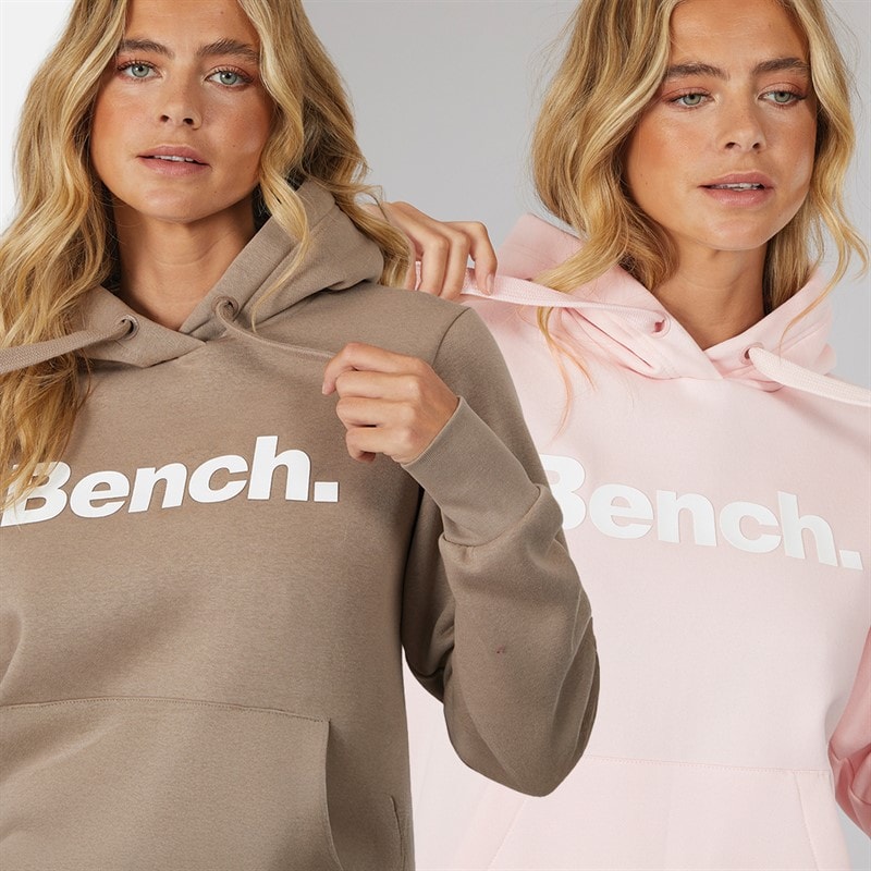 Bench Womens Two Pack Hoodies Light Pink Dark Taupe - Image 3