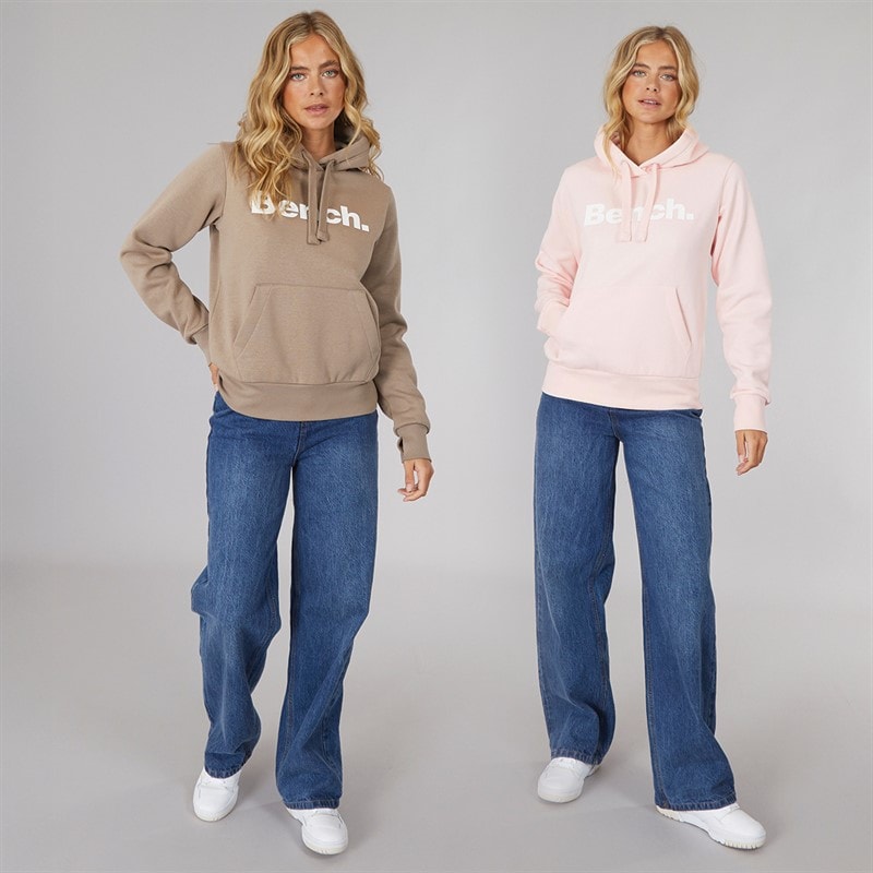 Bench Womens Two Pack Hoodies Light Pink Dark Taupe - Image 4