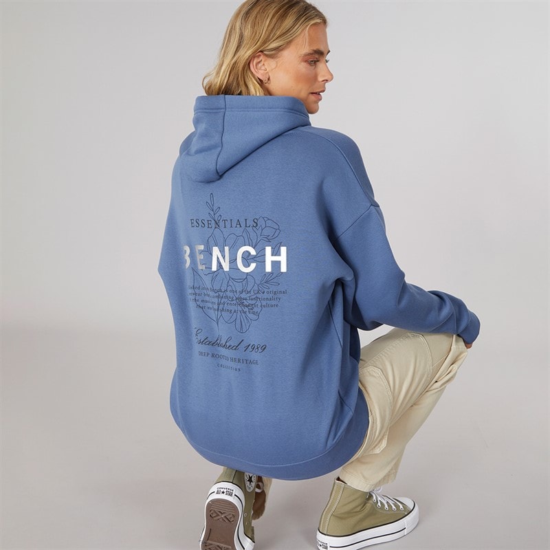 Bench Womens Harmy Hoodie Denim Blue