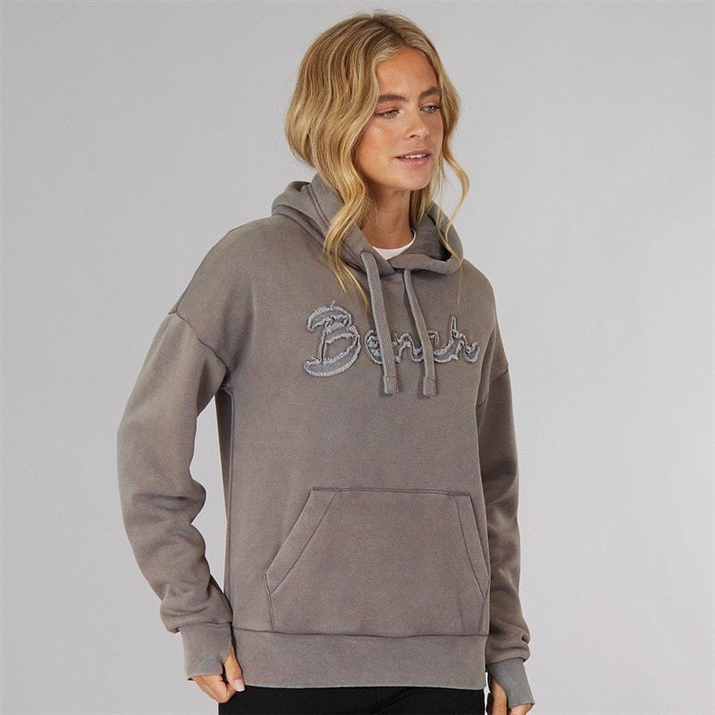 Bench Womens Trait Hoodie Graphite Grey