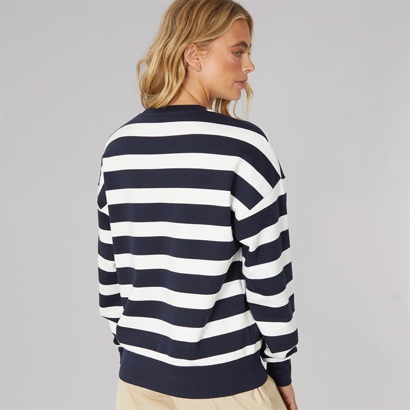 Bench Womens Jaye Sweatshirt Navy Winter White - Image 2
