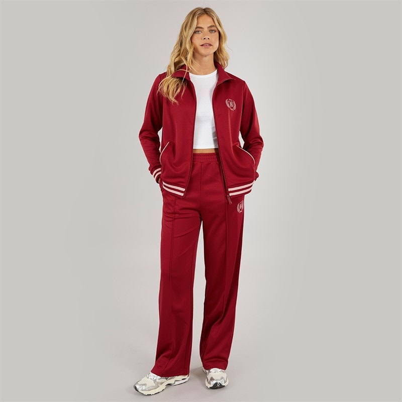 Bench Womens Henga Zip Thru Track Top Cranberry Juice - Image 4