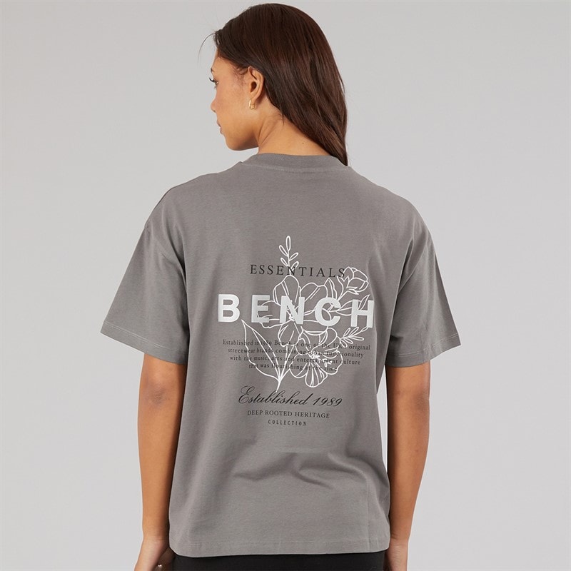 Bench Womens Yalo T-Shirt Graphite Grey - Image 3