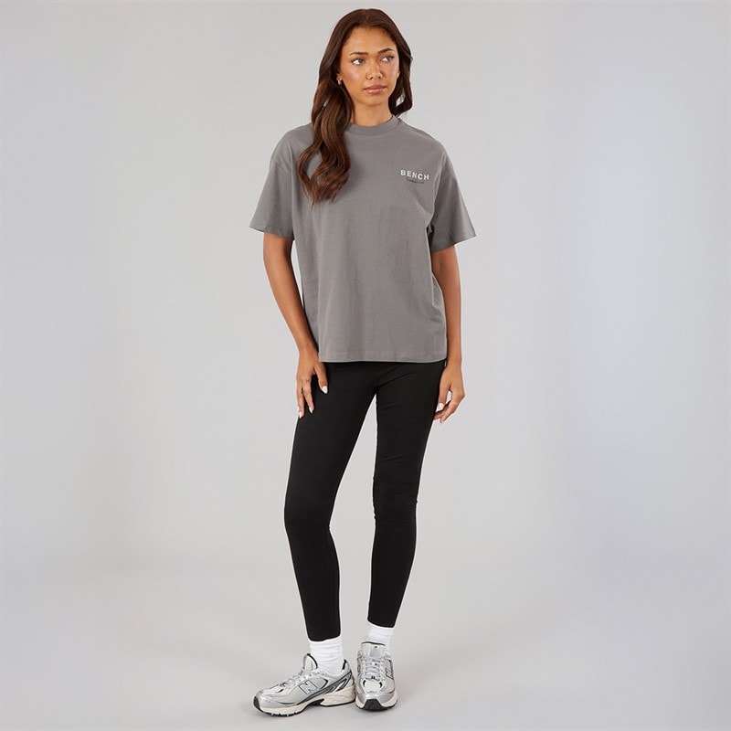 Bench Womens Yalo T-Shirt Graphite Grey - Image 4