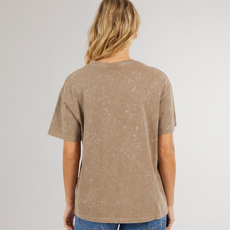 Bench Womens Berlanne T-Shirt Washed Warm Taupe - Image 2