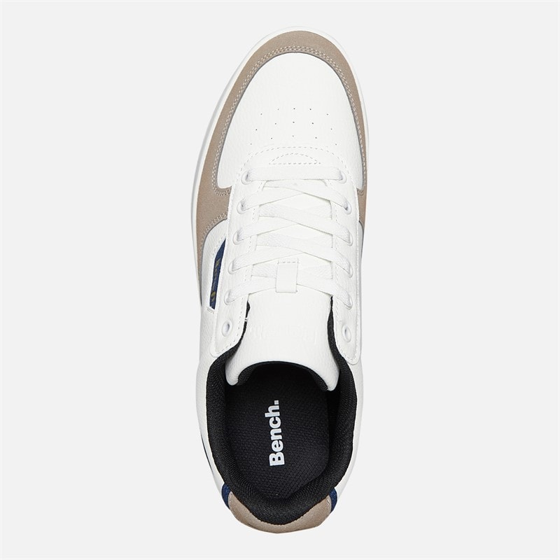 Bench Mens Grainger Trainers White/Navy - Image 4